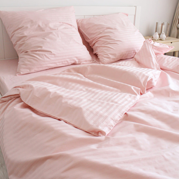 Двоспальна постільна білизна ™Кіт Муркіт, страйп-сатин King Size 57005-2 Сакура