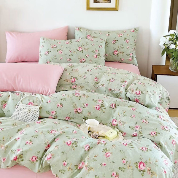 Євро постільна білизна ™Кіт Муркіт, сатин King Size 45365-3 Традиційний прованс