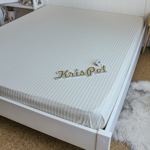 Півтораспальне простирадло на резинці ™Кіт Муркіт, бязь Lux 10023-140