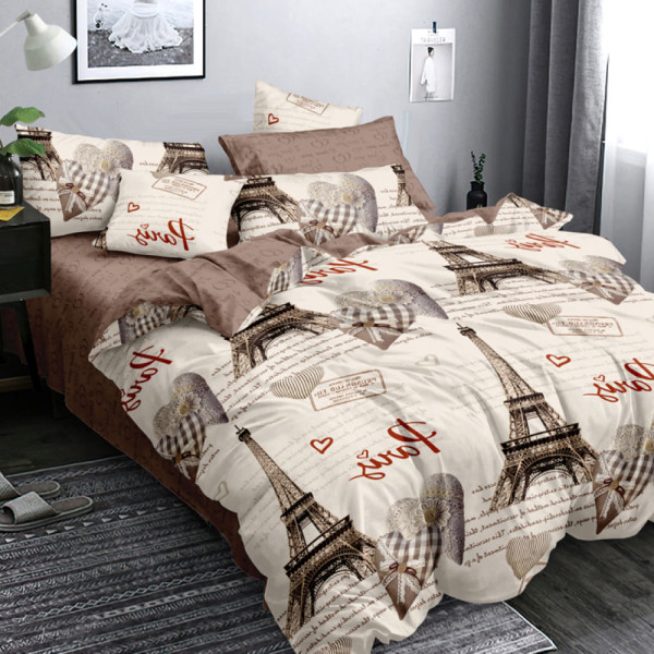 Євро постільна білизна ™Кіт Муркіт, сатин 44330-3 Парижанка