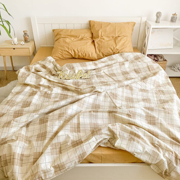 Євро постільна білизна ™Кіт Муркіт, бязь на резинці 145107-3 Торіно