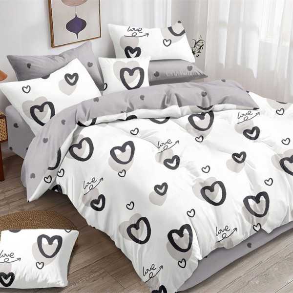 Сімейна постільна білизна ™Кіт Муркіт, бязь на резинці 143238-4 Амор