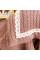 Плед-покривало 280*240 см косичка з мереживом ™Кіт Муркіт, 1311 Мокко