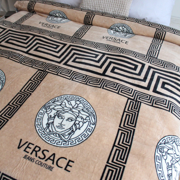 Євро максі флісовий плед ™Кіт Муркіт, 11005-4 VERSACE GOLD