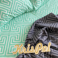 Сімейна постільна білизна ™Кіт Муркіт, бязь на резинці 143050-4 Римська геометрія